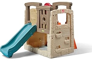 Step2 Woodland Climber II Kids Playset, Ages 2 –6 Years Old, Toddler Slide and Climbing Wall, Outdoor Playground for Backyard, Sturdy Plastic Frame, Easy Set Up