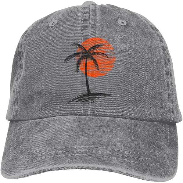 Palm Tree Hat, Hawaii Tropical Palm Tree Baseball Cap, Summer