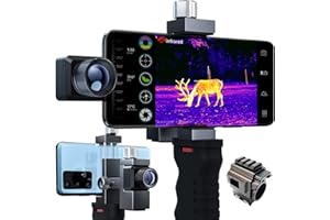 Xinfrared T2 Pro Thermal Night Vision Monocular for Android, Deer at 780+ Yards, Thermal Goggles for Phone with HD Super Resolution, 15X Zoom Thermal Binoculars for Hunting with Scope Mount - Android