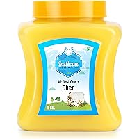 INDICOW A2 Cow Ghee (Grass Fed A2 Cows, Paleo and Keto, Non-GMO)(500ml, 16.9Oz)…