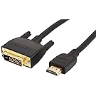AmazonBasics HDMI to DVI Output Adapter Cable - 10 Feet (Latest Standard)