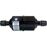 Appli Parts APFD-083 3/8 in Liquid Line Refrigerant AC Filter Drier hvac Refrigeration 083 SAE Flare connection universal unidirectional 6-1/2 in long 2 in wide