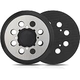 Gnellkoor Orbital Sander Metal Pad Replacement for Dewalt, 2 Pack | 5 Inch 8 Hole Hook and Loop Sand Pad Compatible with DeWalt DWE6421 6423 6420 DCW210B Random Orbital Sander (4 Screw Holes)