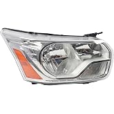 Jecoupoon Headlight Assembly Compatible with Transit 150 250 350 2016-2024 | FO2503329 Halogen Headlamp with Bulbs Driver Left Side