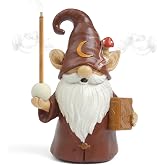 Gnome Incense Holder Cone Burner, Ear & Mouth Will Smoke, Gnome Gifts | Handmade Craft for Desktop Resin Ornament, Yoga Room, Home Decoration, Effective Stress & Anxiety Relief