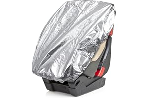 EPICOVER Car Seat Sun Shade Cover, UV Resistant Heat Insulation Car Seat Cover, Children Dust Resistant Seat Protector, Silver Coating Sunlight Reflective Seat Cloth