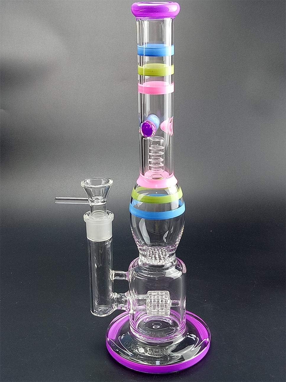 Zunesra Home Glass Vase Multi-Color Style, Tube Glass Crafts, 14.2 Inch Water Chamber - Man Women Boys