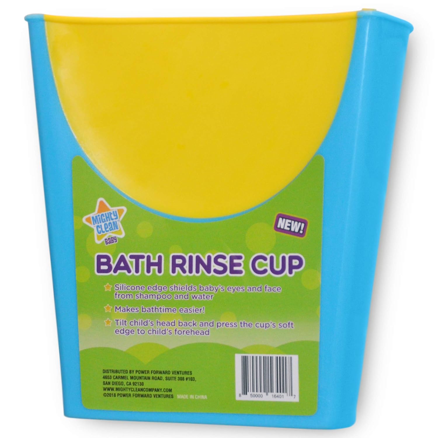 Mighty Clean Baby Shampoo Rinse Cup | Baby Bath Rinser Pail to Wash Hair and Wash Out Shampoo by Protecting Infant Eyes - Kids Bathing Without TEARS : Baby