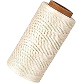 Waxed Linen Thread, 285 Yards 0.8MM 150D Polyester Leather Sewing Waxed Thread for Leather Craft, Bookbinding, Shoe Repair, DIY Projects