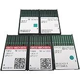 GROZ-BECKERT Needle in CKPSMS Clear Plastic Box- 50 Groz-Beckert 135X17 DPX17 SY3355 for Industrial Walking Foot Machine Needles