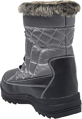 Shenda Women's Drawstring Snow Boots Fur Lined Winter Boots