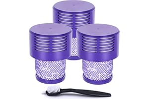KONIGEEHRE UPGRADED VERSION 3 PACK HEPA Replacement V10 Filters Compatible with V10 Cyclone series, V10 Absolute, V10 Animal, V10 Total Clean, V10 Motorhead, SV12, Part No. 969082-01, Washable and Reusable