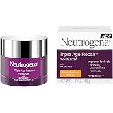 Neutrogena Triple Age Repair Face Moisturizer, SPF 25, 1.7 fl. oz | Anti-Aging Face Cream, Hexinol Technology, Contains Vitamin C, Glycerin, Shea Butter, Helps Reduce Wrinkles