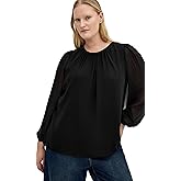 City Chic Women's Top-Kelly Sheer Sleeve