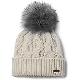 Columbia Womens Boundless Days Cable Knit Pom Beanie