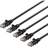 Ethernet Cable, Rankie 5-Pack RJ45 Cat 6 Ethernet Patch LAN Network Cable - 5 Feet (Black) - R1302