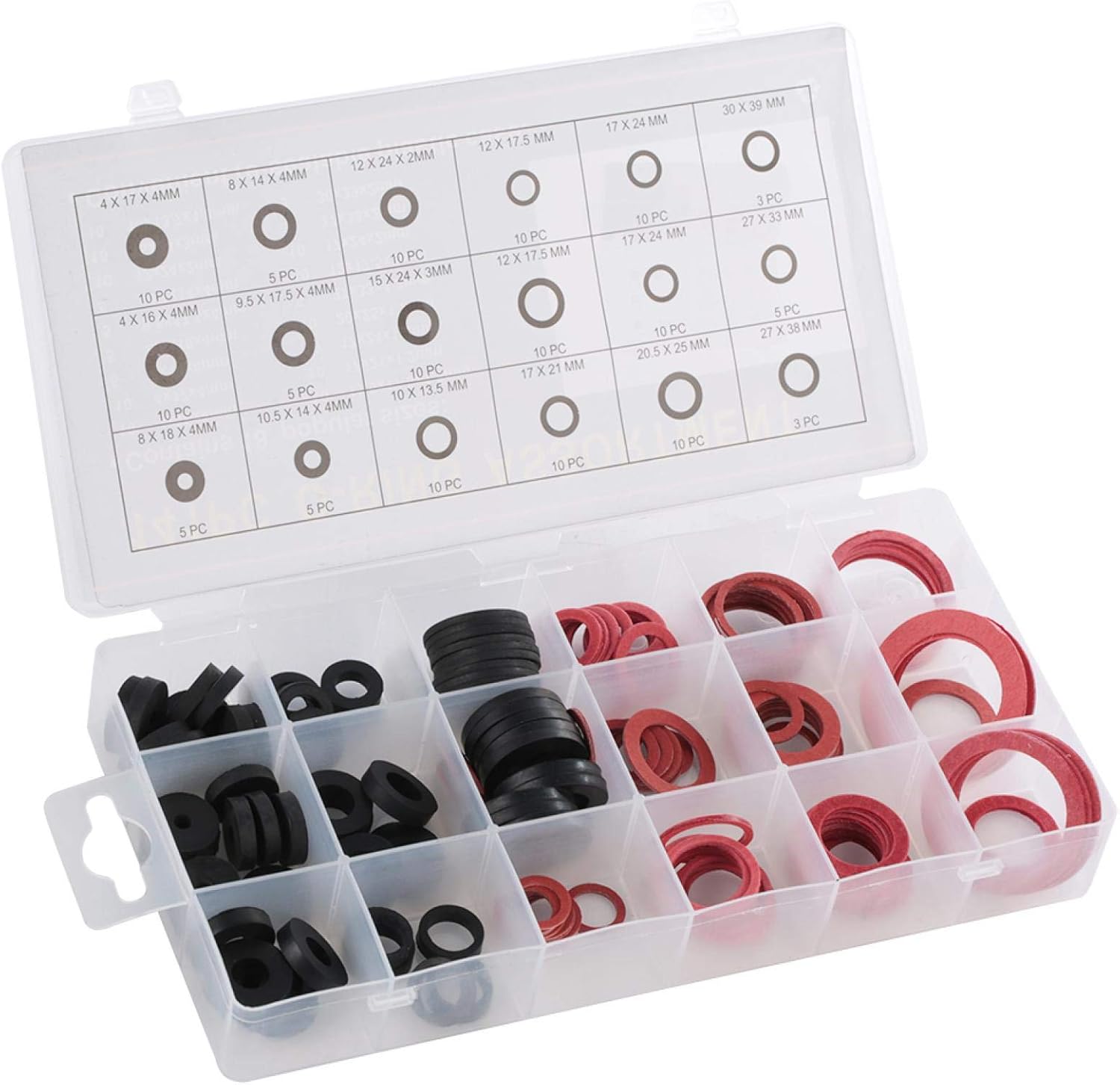Yosoo Health Gear 141pcs Oring Rubber Washer Assortment, Plumbing