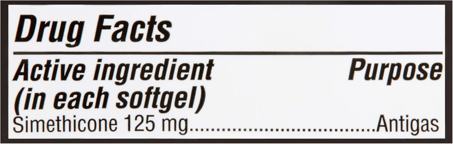 Equate Gas Relief 125mg - 150 Softgels Value Size: Health & Personal Care