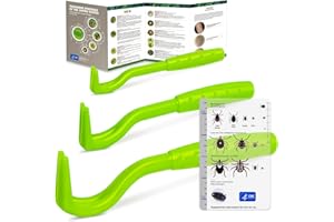Tick Remover Tool and Tique Identification Card for Dogs Cats and Humans for Lyme Prevention