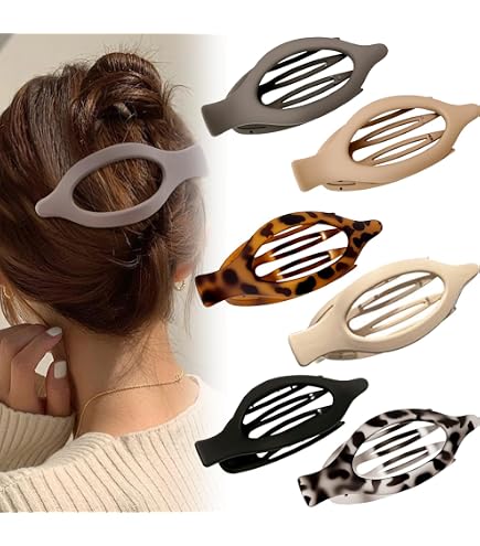 Amazon.com : Ficcare Ficcarissimo Hair Clip in Matte Silver  display picture 1