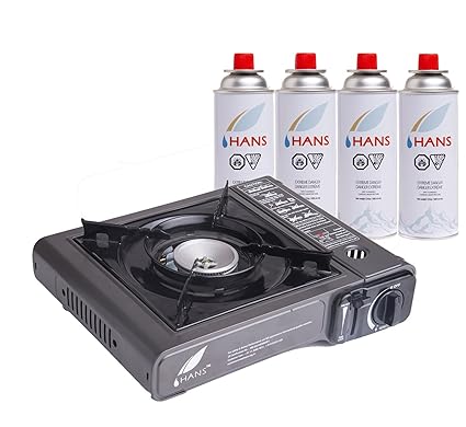 Buy Hans Portable Gas Stove With Butane Gas Canister Online At
