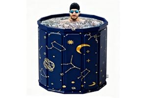 Portable Foldable Ice Bath Tub, Large Portable BathTub for Home Outdoors Gyms, Collapsible Soaking Bath Tub for Shower