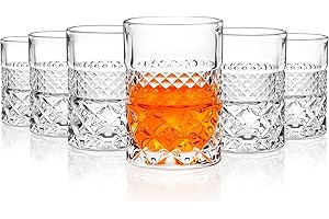 6 Pack Heavy Base Shot Glasses Set, 2 oz Clear Shot Glasses Bulk, Tequila Shot Glass, Square Shot Glass, Espresso Shot Glass 