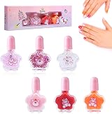LOPHE Rainbow Color Kids Nail Varnish Set Non-Toxic Peel-Off Quick Dry view 7