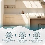 Polar Anti Mould Paint 500ml Magnolia High Moisture Resistant Interior Walls view 6