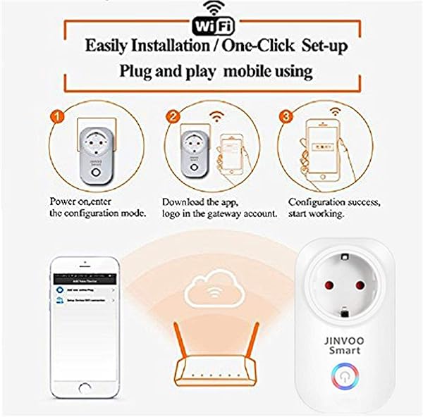 JinvooSmart 2 packungen mit wi   fi   smart   steckdose fernbedienung timer alle stecker   wahl mit google versandkostenfrei nach hause weie 2 pack