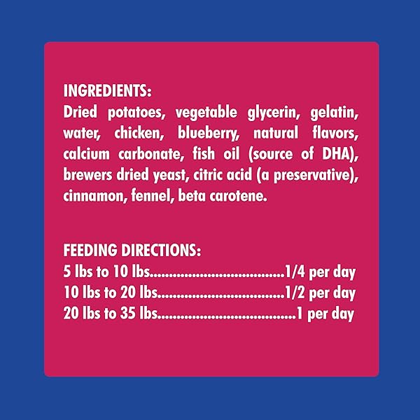 N-BONE PUPPY TEETHING RINGS GRAIN-FREE BLUEBERRY & BBQ FLAVOR DOG TREAT, 6 COUNT BAG, 7.2-OZ