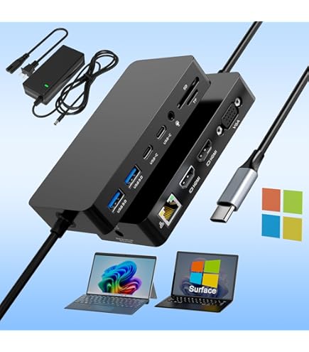 [新品] Surface Thunderbolt 4 Dock Amazon.com: Microsoft Surface Thunderbolt 4 Dock Triple