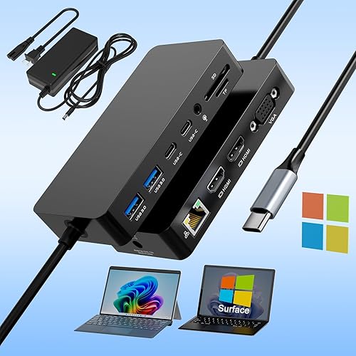 Microsoft Surface Thunderbolt Dock with 100W Power Supply 12