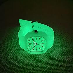 origset Glow in The Dark Women Watch Men Square