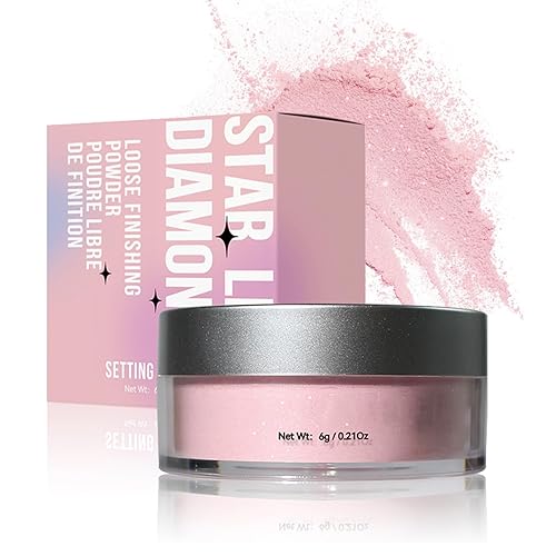 IONSGAKO Pink Translucent Setting Powder Shimmer Glitter Loose Setting ...
