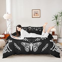 Castle Fairy Moth Animal Theme Duvet Cover Queen