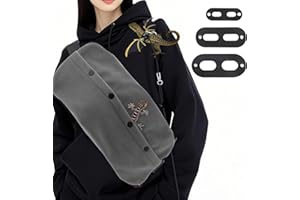 VINGVO Bearded Dragon Leash and Harness Set, Lizard Bearded Dragon Leash and Carrier, Adjustable Harness with Leather Wings and Sling Bag,Reptile Small Pet Backpack for Outdoor Travel Walking (Gray)