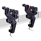 IGOSKI Ski and Snowboard Vice, No-Slip Vise Grips, Upgrade Adjustable Tuning and Waxing Ski Vice with Horizontal and Vertical Working Positions, Secure Board Grip Center Arm