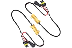 OXCANO 38K8F Led Headlight Resistor Kit Compatible with BMW 5Series Z3 X5, Jeep Grand Cherokee, Corolla, Camry, Honda Accord, A8, Ford Escape, Lincoln Navigator Mark VIII, Chevrolet Chevy Trailblazer