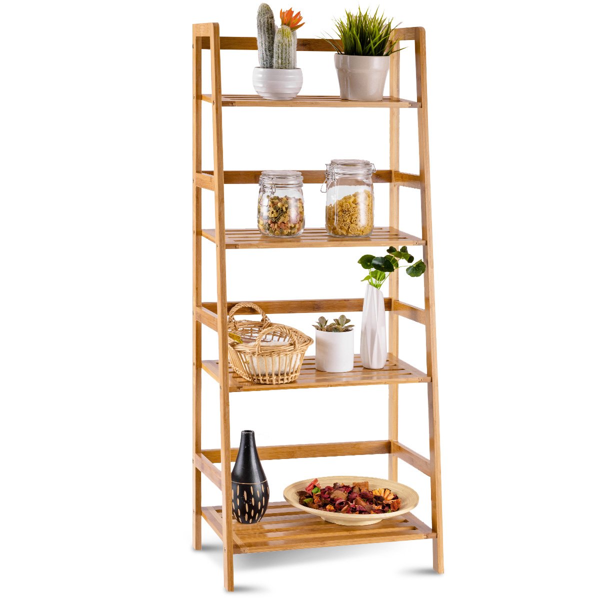 Best Ladder Shelf Unfinished Simple Home