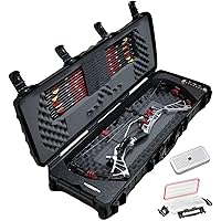 Case Club Waterproof Parallel Limb Compound Bow Pre-Cut Case with Silica Gel to Help Prevent Rust