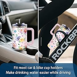 xiiai Floral Gifts for Women - Floral Tumbler 40oz