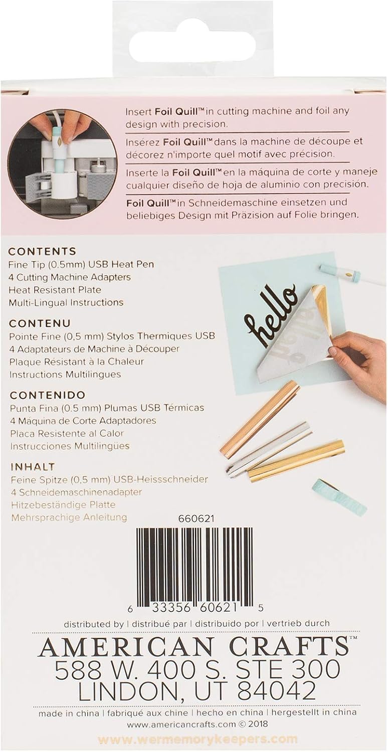 We R Memory Keepers Foil Quill Pen, Small Thin Tip, Create Shiny Embellishments and Designs for Card Making Scrapbooking - Image 4