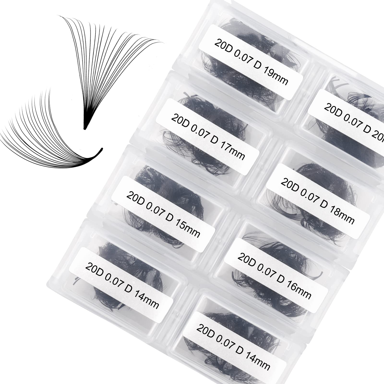 FADLASH Premade Fans Eyelash Extensions 600pcs 14D