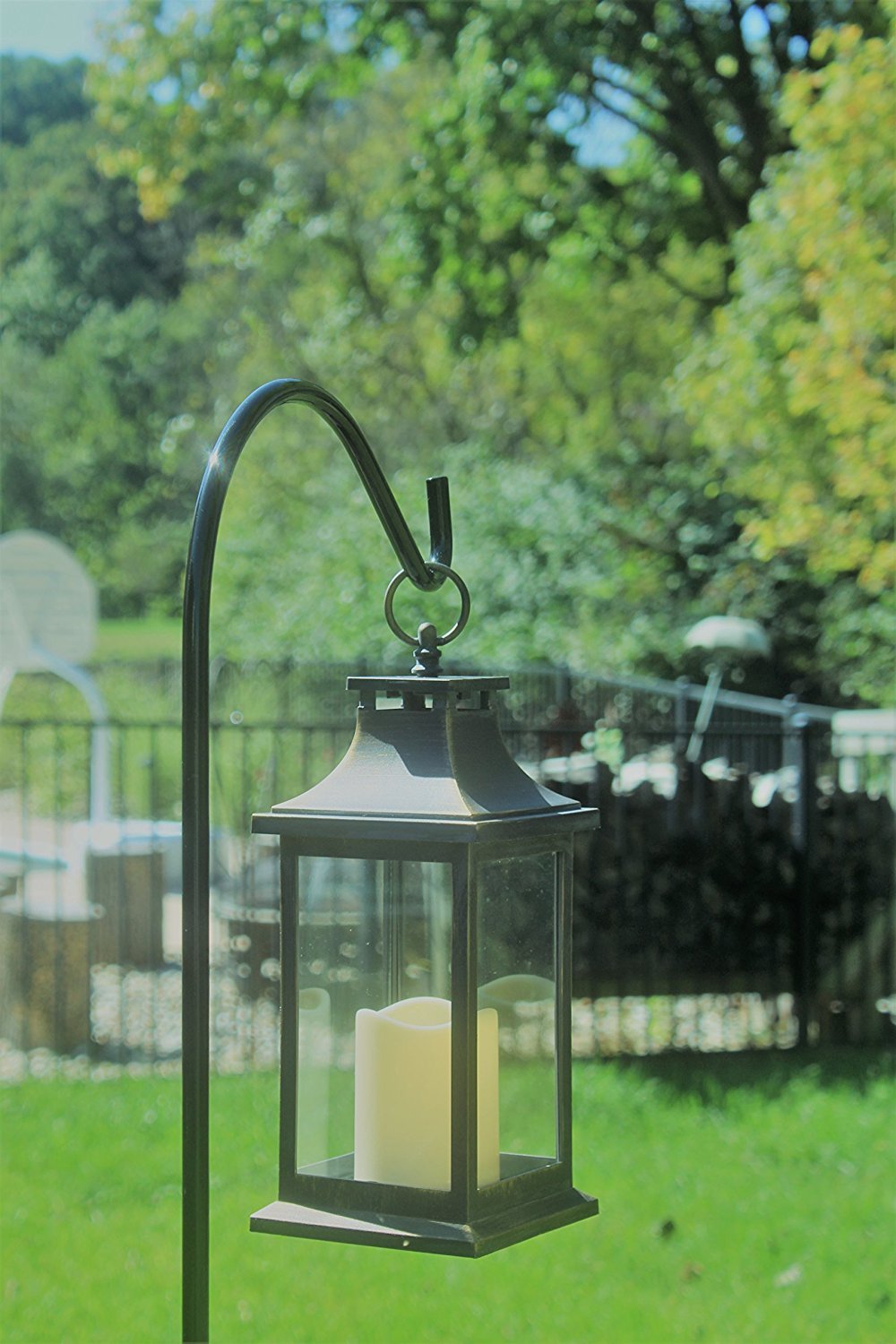 shepherd hooks for flowers on Hooks Hangers 1 2 Inch Diameter Lanterns Rust Resistant Steel Hook For Hanging Plant Baskets Ashman Black Shepherd Hook 65 Inch Solar Lights Super Strong Use At Weddings More Mason Jars