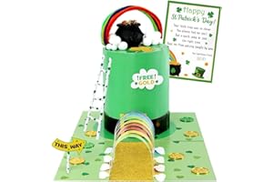 SINASASSPEL St Patrick's Day Leprechaun Trap Crafts Kit for Kids Ages 4-8 DIY Kit St Patricks Day Party Supplies Catch a Leprechaun Kids Classroom Activity Saint Patricks Day Party Decoration