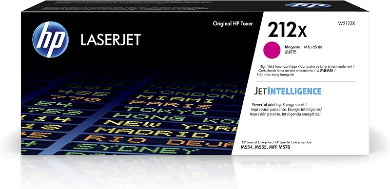 HP 212X High Yield Magenta Original LaserJet Toner W2123X 10,000 Pages