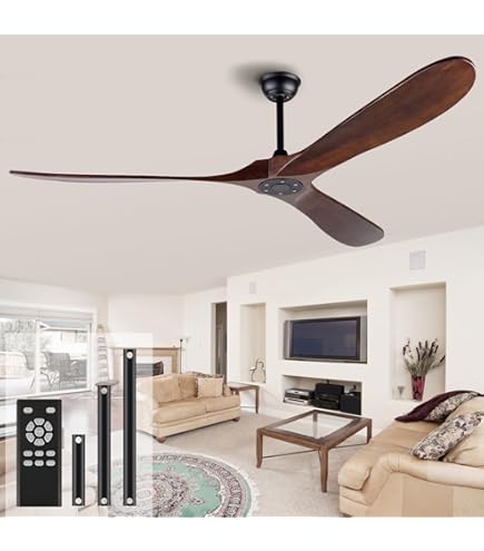 goon72 ダークブラウン38 Amazon.com: Zronon 72 Inch Ceiling Fan No Light, Wood