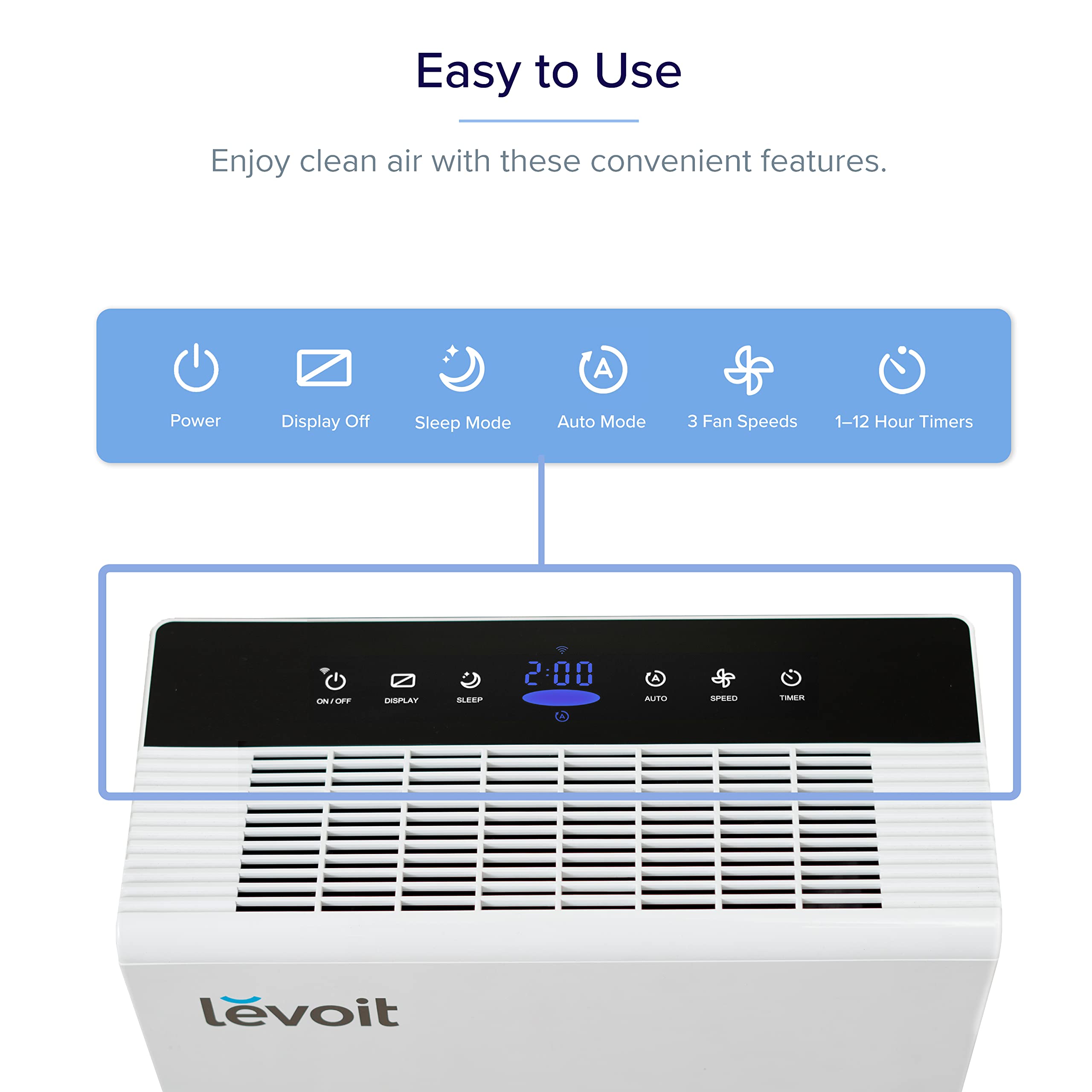 LEVOIT Air Purifiers for Home Large Room, Smart Control Air Cleaner