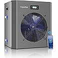 Varpoolfaye 16000 BTU Swimming Pool Heat Pump 5000 Gallon Electric Pool Heater for Above Ground Pool 5KW Heating or Cooling WiFi Control Timer Pool Heater 120V 60Hz
